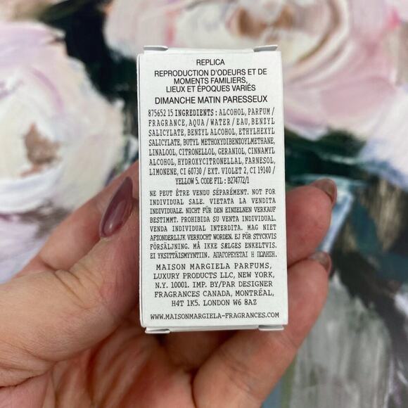 Replica by Mason Margiela Lazy Sunday Morning Delu Mini Fragrance 0.2 oz. New! - Picture 7 of 12